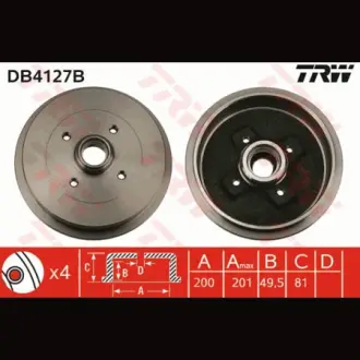 Барабан гальмівний TRW DB4127B