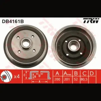 Барабан тормозной TRW DB4161B