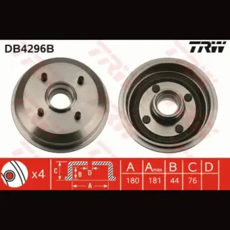 Барабан гальмівний TRW DB4296B