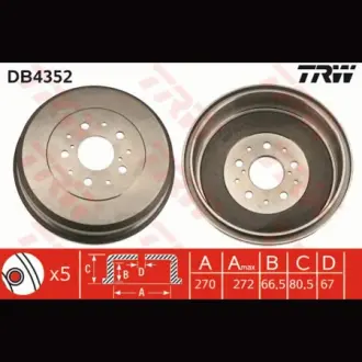 Барабан гальмівний TRW DB4352