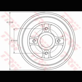Барабан тормозной TRW DB4363MR