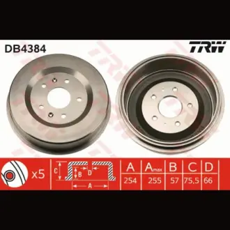 Барабан гальмівний TRW DB4384