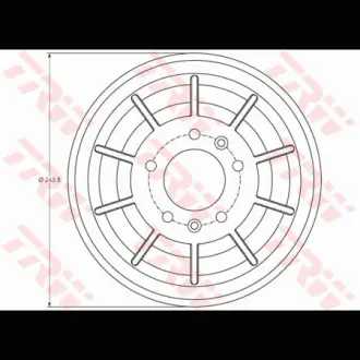 Барабан тормозной TRW DB4405