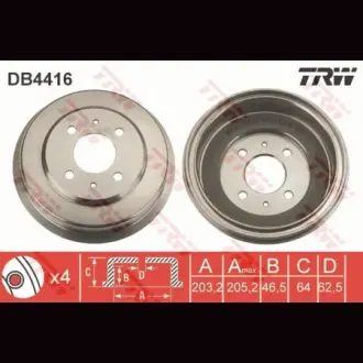 Барабан гальмівний TRW DB4416