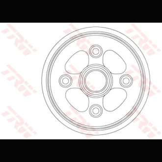 Гальмівний барабан задн CHEVROLET MATIZ, SPARK 0.8-1.0LPG 03.05- TRW DB4555