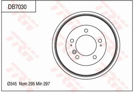 Барабан гальмівний TRW DB7030