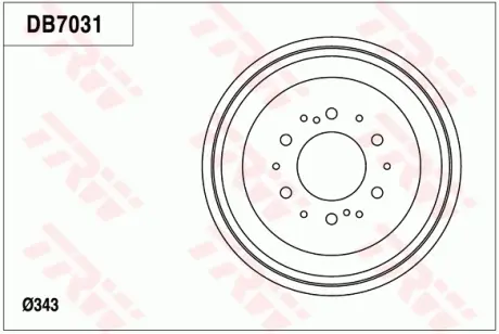 Барабан гальмівний TRW DB7031