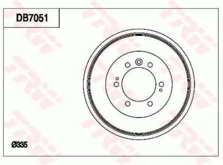 Барабан гальмівний TRW DB7051