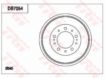 Барабан гальмівний TRW DB7054