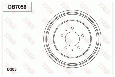 Барабан тормозной TRW DB7056