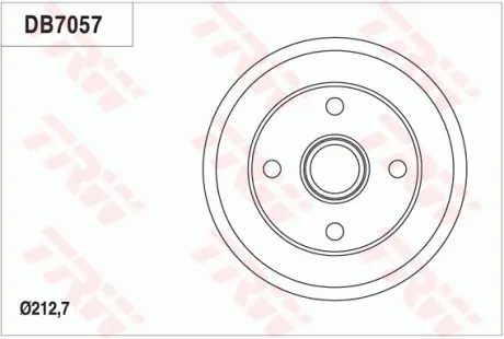Барабан тормозной TRW DB7057