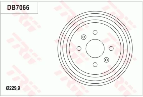 Барабан гальмівний TRW DB7066