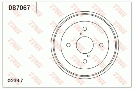 Барабан гальмівний TRW DB7067