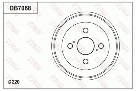 Барабан гальмівний TRW DB7068