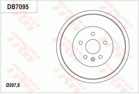 Барабан тормозной TRW DB7095