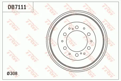 Барабан гальмівний TRW DB7111