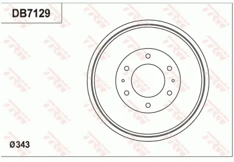 Барабан гальмівний TRW DB7129