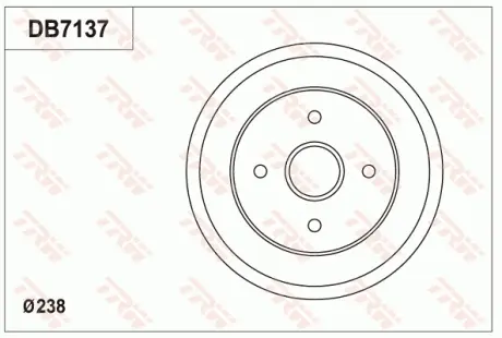 Барабан тормозной TRW DB7137