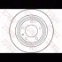 Диск тормозной TRW DF1566 (фото 1)