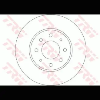Диск гальмівний TRW DF4345