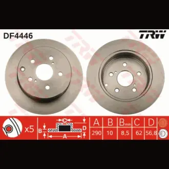 Диск гальмівний TRW DF4446