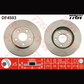 Диск гальмівний TRW DF4503