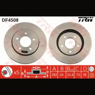 Диск гальмівний TRW DF4508