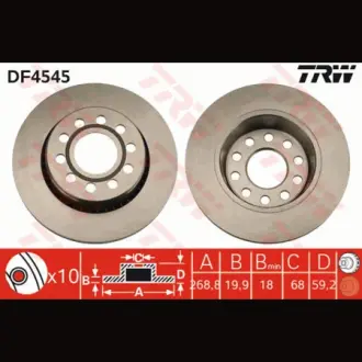 Диск гальмівний TRW DF4545