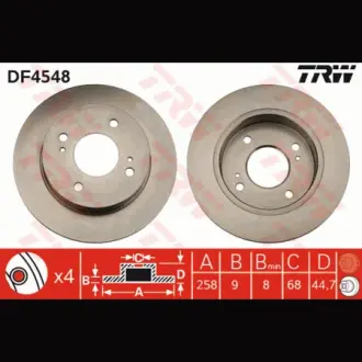 Диск гальмівний TRW DF4548