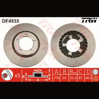 Диск гальмівний TRW DF4555