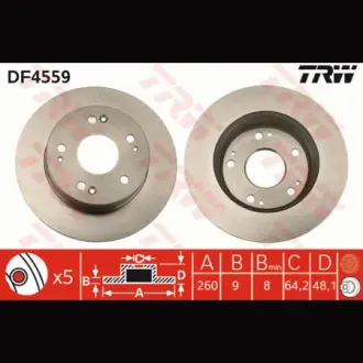 Диск гальмівний TRW DF4559