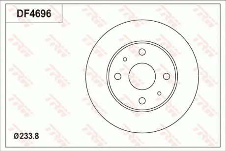 Диск гальмівний TRW DF4696