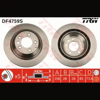 Диск гальмівний TRW DF4759S