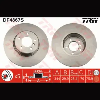 Диск гальмівний TRW DF4867S