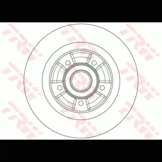 Диск гальмівний TRW DF6201BS