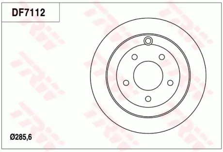 Диск гальмівний TRW DF7112