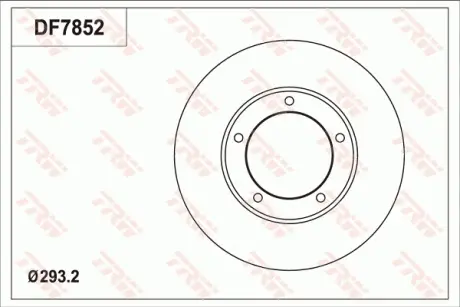 Диск гальмівний TRW DF7852