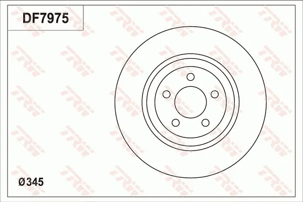 Диск тормозной TRW DF7975 (фото 1)