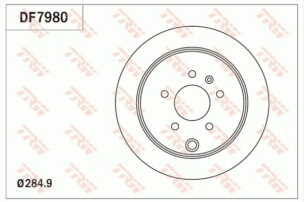 Диск тормозной TRW DF7980 (фото 1)