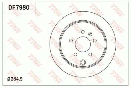 Диск тормозной TRW DF7980