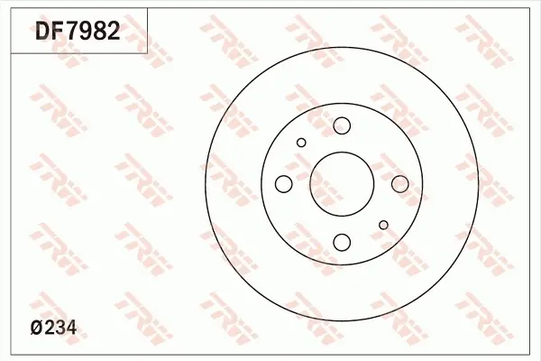 Диск тормозной TRW DF7982 (фото 1)
