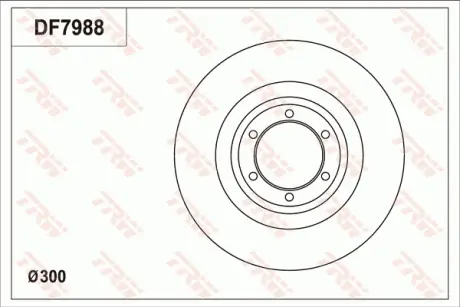 Диск гальмівний TRW DF7988