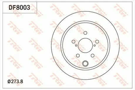 Диск гальмівний TRW DF8003