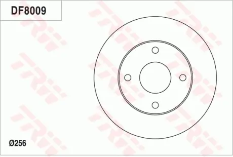 Диск гальмівний TRW DF8009