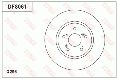 Диск тормозной TRW DF8061