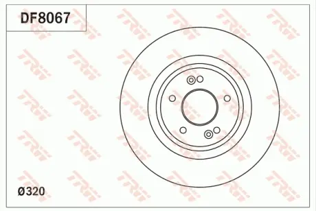 Диск тормозной TRW DF8067