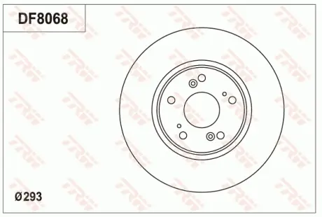 Диск гальмівний TRW DF8068