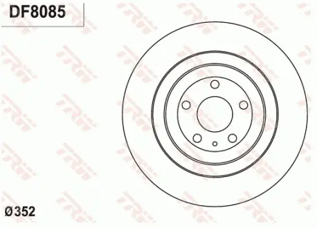 Диск гальмівний TRW DF8085
