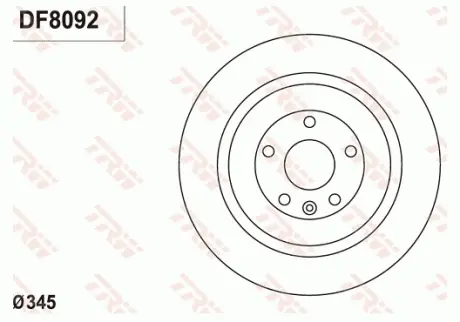 Диск тормозной TRW DF8092