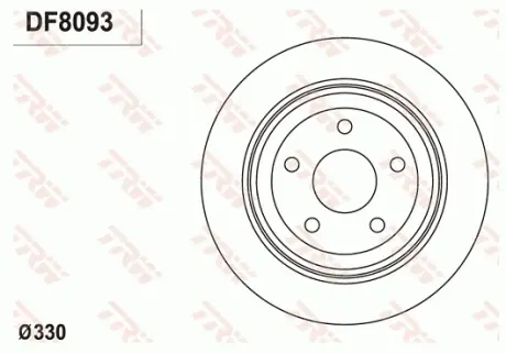 Диск гальмівний TRW DF8093